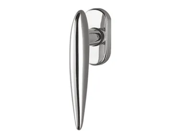 WING DB 32 DK/SM - DK brass window handle on rose by Colombo Design - view 2
